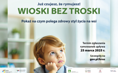 Konkurs dla dzieci na rymowankę o bezpieczeństwie w gospodarstwie rolnym pod hasłem „Wioski bez troski”