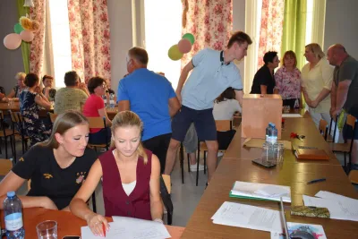 Zebranie wyborcze w Chobiu