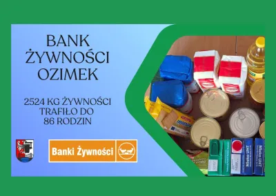 Wsparcie żywnościowe dla mieszkańców Gminy Ozimek w ramach funduszy europejskich