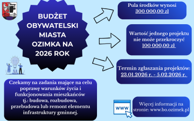 BUDZET OBYWATELSKI MIASTA OZIMKA NA 2026 ROK 1