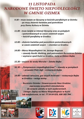 PLAKAT NARODOWE SWIETO NIEPODLEGLOSCI 2015 OK M