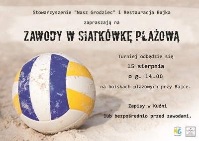 Zaproszenie na zawody w siatkówkę plażową