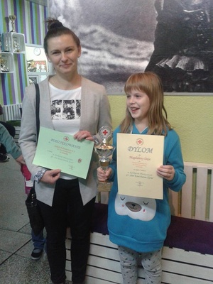 Magdalena Deja (klasa IV - opiekun Teresa Glensk) zdobyła I miejsce