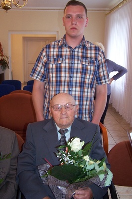 J%%C3%%B3zef Gruszka z wnukiem Dominikiem