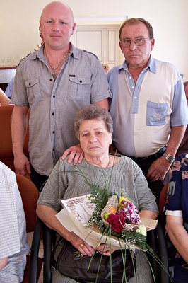 Pi%%C4%%85tek Helena z synem Krystianem i wnukiem Adrianem