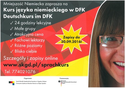 Zapisz się już dziś na kurs języka niemieckiego w Twojej okolicy - Koło DFK Ozimek zaprasza!!!