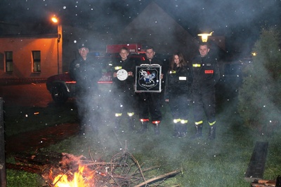 Druhowie z Antoniowa rozpalili ognisko