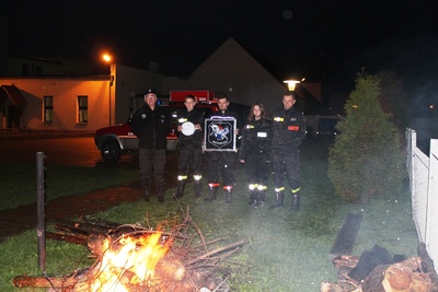 Druhowie z Antoniowa rozpalili ognisko