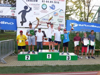 Marek Kwieciński na podium