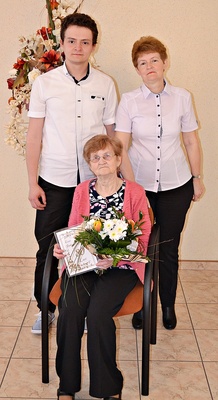 Irena Leja z córką Gabrielą i wnukiem Radosławem