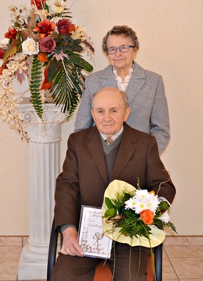 Rudolf Gola w towarzystwie żony Marii