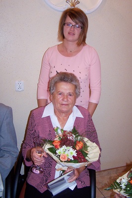 Emilia Kostka (z wnuczką Małgorzatą)