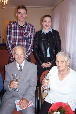 Stanisława i Władysław Matracki (przybyli z wnuczką Sarą i jej narzeczonym Grzegorzem) 