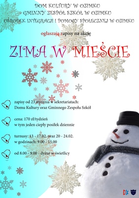 Zima w mieście 2017 - od 23 stycznia ruszają zapisy