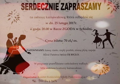 ZAPRASZAMY - JESZCZE SĄ MIEJSCA