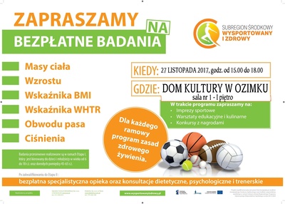 Bezpłatne badania dla mieszkańców Gminy Ozimek