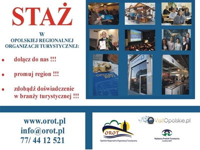 Staż w Opolskiej Regionalnej Organizacji Turystycznej