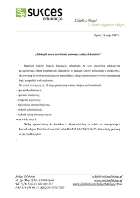 Zdobądź nowy zawód nie ponosząc żadnych kosztów