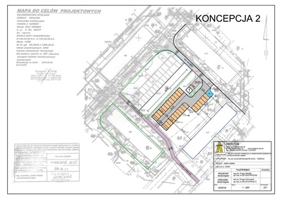 Koncepcja projektu budowy parkingu dla samochodów osobowych przy ul. Lipowej w m. Ozimek