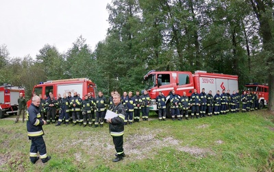 OSP: wspólne ćwiczenia na terenach leśnych