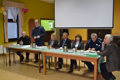 Zebranie wiejskie w Antoniowie