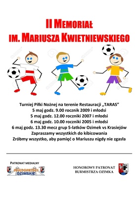II MEMORIAŁ  IM. MARIUSZA KWIETNIEWSKIEGO
