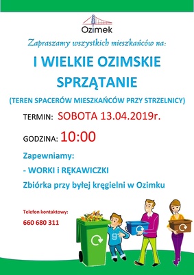 I WIELKIE OZIMSKIE SPRZATANIE