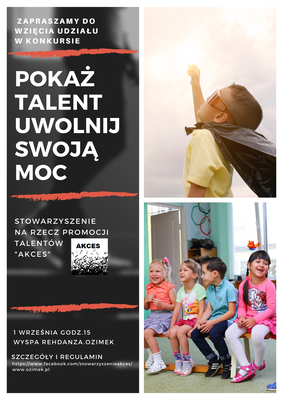 Konkurs Pokaż talent- uwolnij swoją moc