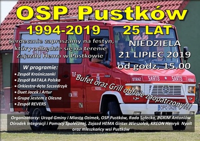 25 lat OSP Pustków