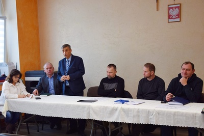 Zebranie wiejskie w Pustkowie