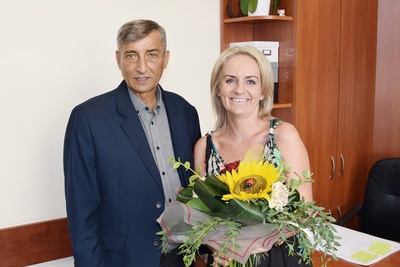 Burmistrz przywitał nowego dyrektora PP1