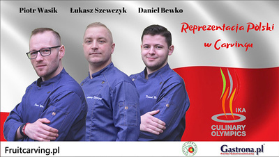 Polska drużyna Carvingowa na Olimpiadzie Kulinarnej IKA 2020