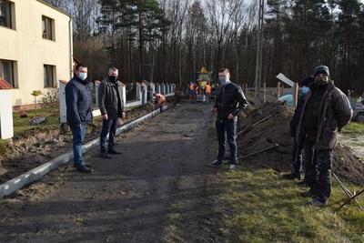 Trwają prace budowlane na ul. Krótkiej w Antoniowie