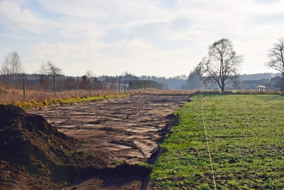 Budowa drogi gminnej pomiędzy torami PKP i ulicą Słoneczną w rejonie wykopalisk w miejscowości Krasiejów