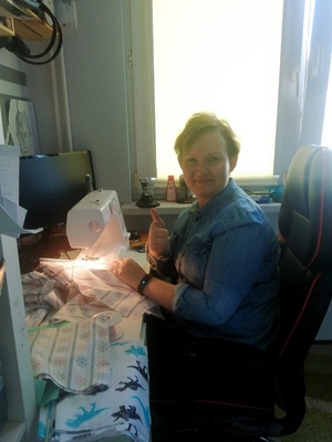 DZIĘKUJEMY WOLONTARIUSZKOM - KRAWCOWYM Z GMINY OZIMEK