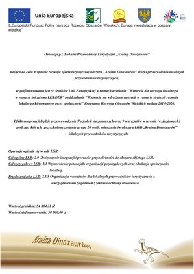 Lokalni Przewodnicy Turystyczni Krainy Dinozaurów