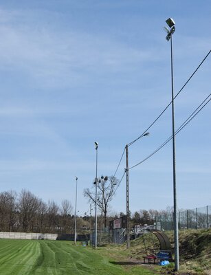 Nowe oświetlenie na stadionie w Krasiejowie