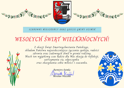 Wesołych Świąt Wielkanocnych