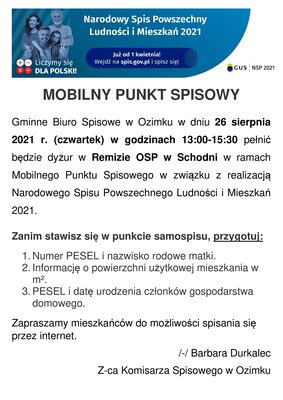 MOBILNY PUNKT SPISOWY W SCHODNI