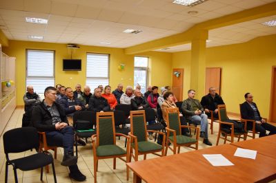 Zebranie wiejskie w Grodźcu