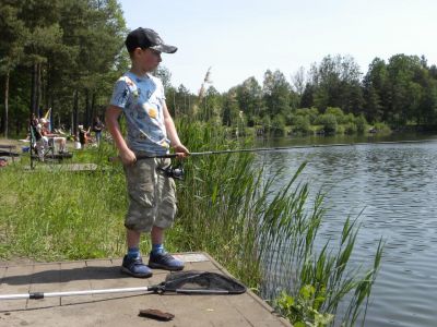 Dziecięce wędkowanie w Biestrzynniku