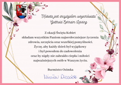 Życzenia z okazji Dnia Kobiet