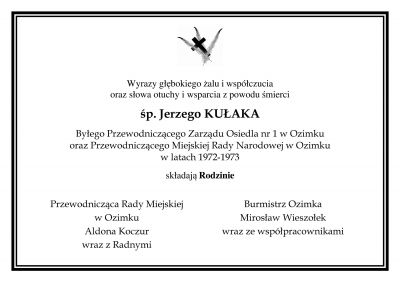 Zmarł Jerzy Kułak