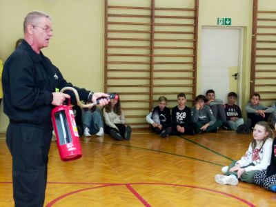 Ewakuacja w PSP Szczedrzyk