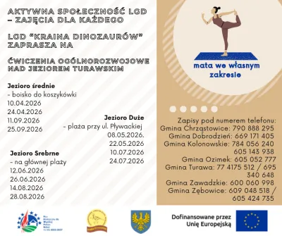 Ćwiczenia ogólnorozwojowe nad Jeziorem Turawskim - Aktywna społeczność LGD - zajęcia dla każdego