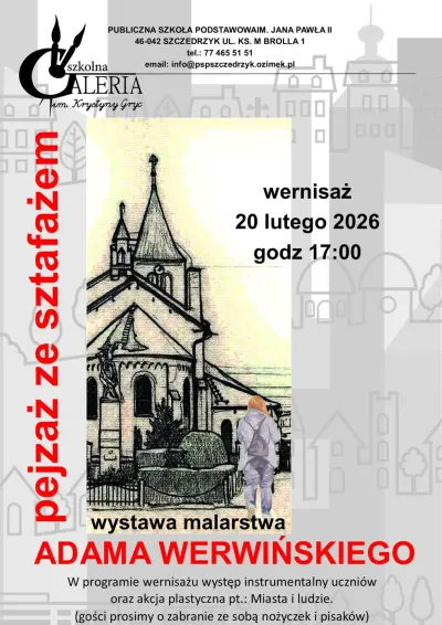 Wernisaż wystawy malarstwa Adama Werwińskiego Pejzaż ze sztafarzem