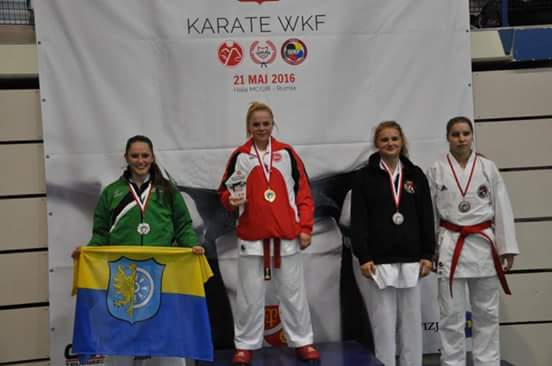 Natalia na podium