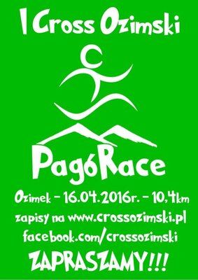 Plakat promujący bieg