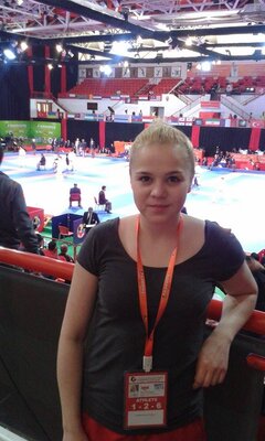 Natalia a w tle Turniej w Dubaju