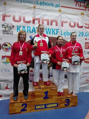 Natalia na podium 